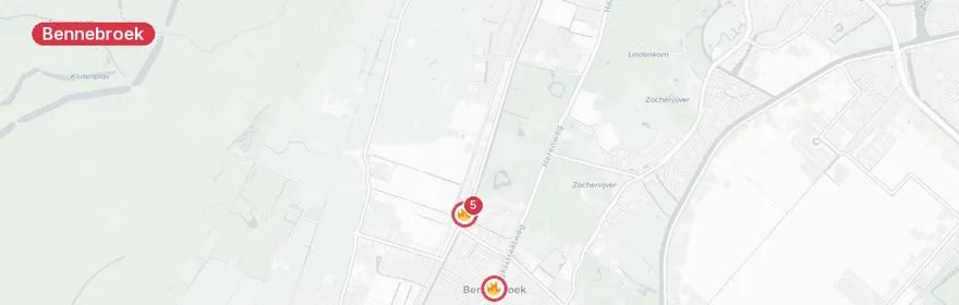 Kaart van Auto te water Leidsevaart Bennebroek