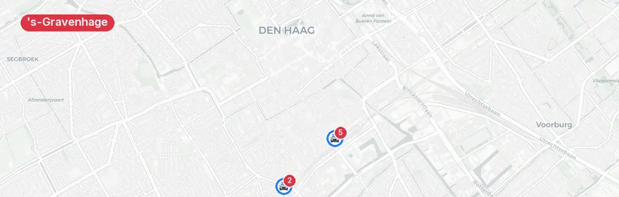 Kaart van Verkeersongeval Parallelweg, 's-Gravenhage