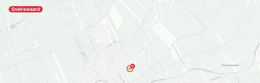 Kaart van Zeer grote woningbrand Zuid-Linschoterzandweg Snelrewaard
