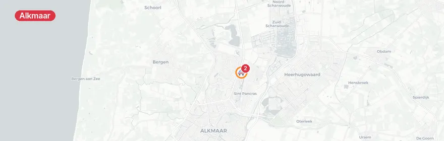 Kaart van Verkeersongeval Verkeersplein Kooimeer Alkmaar