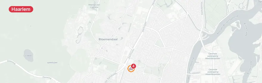Kaart van Verkeersongeval Molijnstraat Haarlem