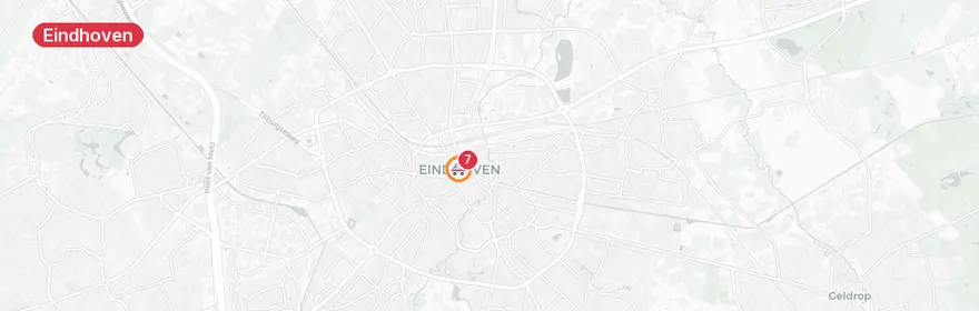 Kaart van Meerdere verkeersongevallen Eindhoven Roostenlaan
