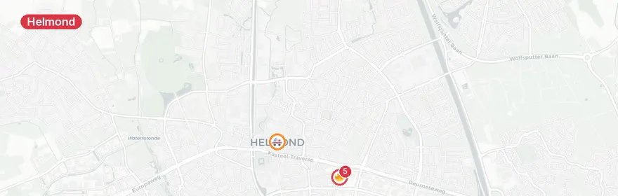 Kaart van Industriebrand Generaal Pattonstraat Helmond