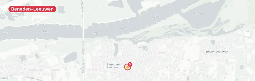 Kaart van Uitslaande brand meerdere schuren Van Haagenstraat Benede...