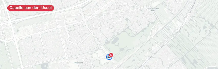 Kaart van Verkeersongeval met letsel Capelseweg Capelle aan den IJssel