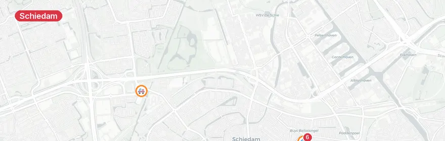 Kaart van Reanimatie Newtonplein Schiedam