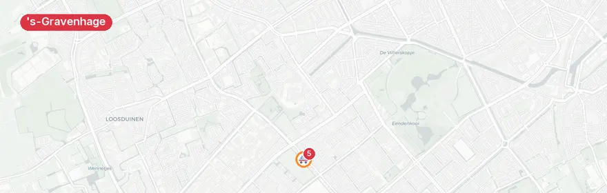 Kaart van Spoedeisende situatie Dedemsvaartweg, 's-Gravenhage