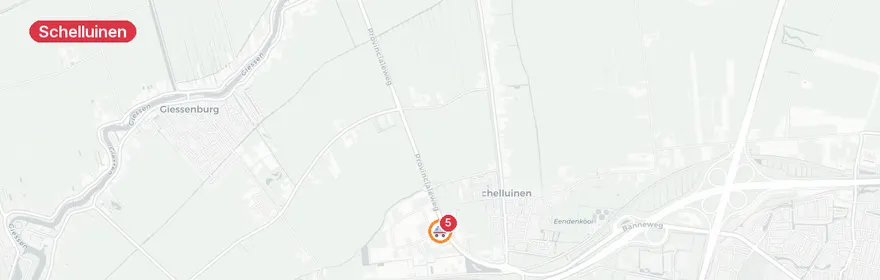 Kaart van Medisch incident Griendweg, Schelluinen