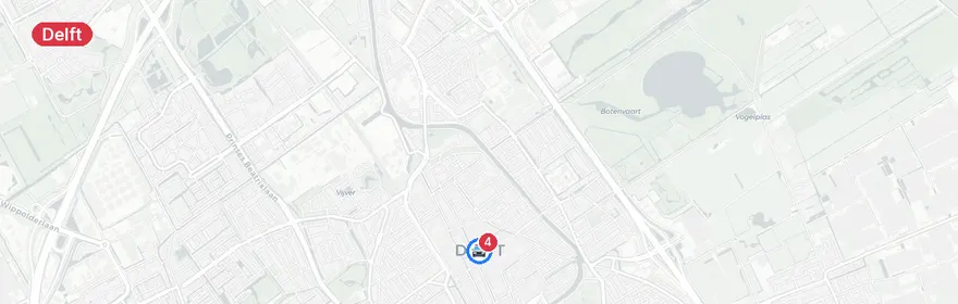 Kaart van Brand wegvervoer A13 Delft
