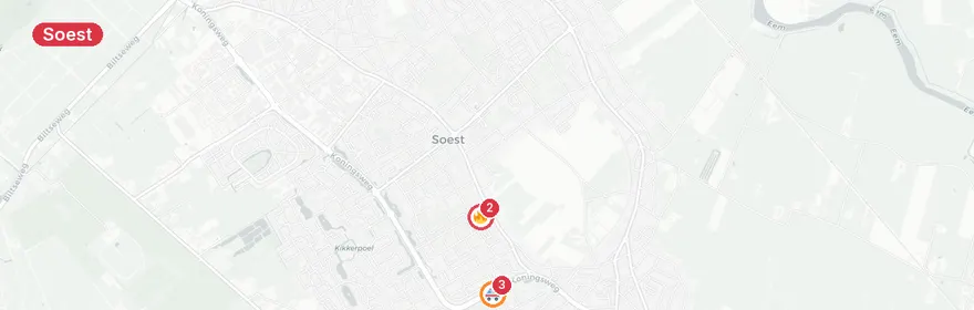 Kaart van Reanimatie op Weegbreestraat Soest