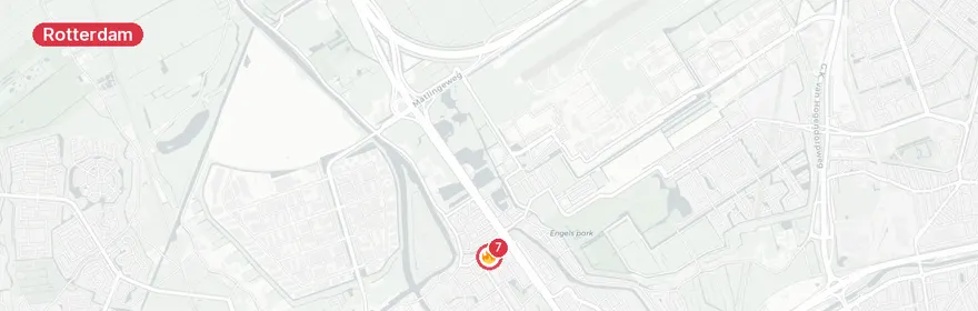 Kaart van Middelbrand Schout van Groenewegenstraat Rotterdam