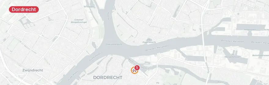Kaart van Persoon te water Lijnbaan, Dordrecht