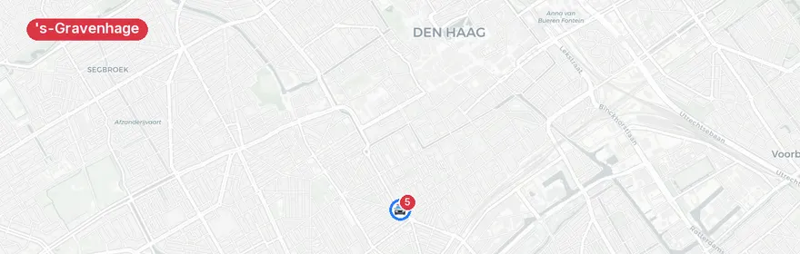 Kaart van Verkeersongeval Vaillantlaan, Den Haag