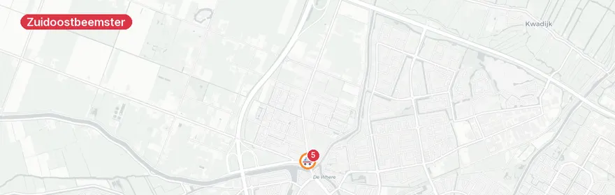 Kaart van Verkeersongeval Purmerenderweg Zuidoostbeemster