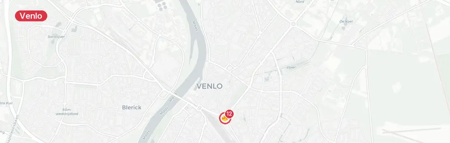 Kaart van Steekpartij en gaslekkage Kaldenkerkerweg Venlo