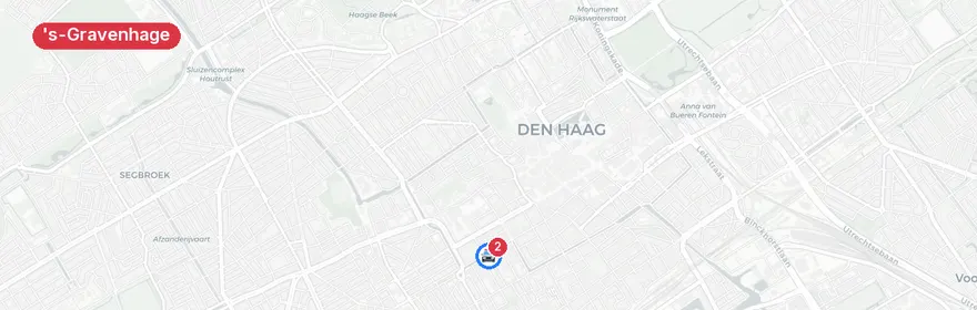 Kaart van Steekpartij Houtzagerssingel, 's-Gravenhage