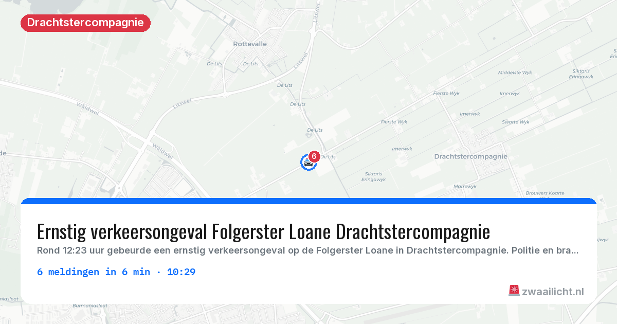 Kaart van de activiteitspiek bij Drachtstercompagnie
