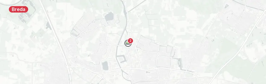 Kaart van Ongeval met letsel Konijnenberg Breda