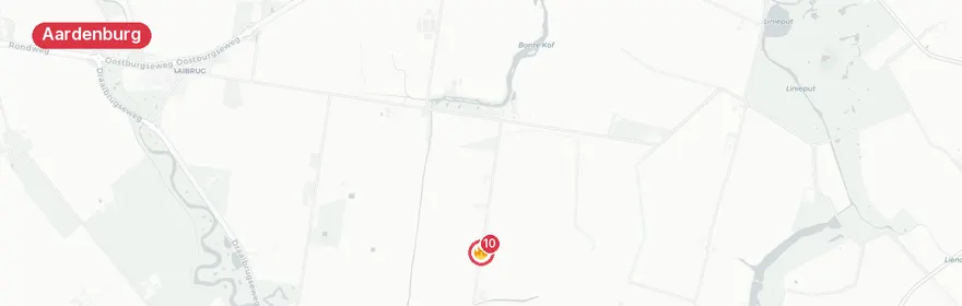 Kaart van Grote brand paardenstal Herenweg Noord Aardenburg