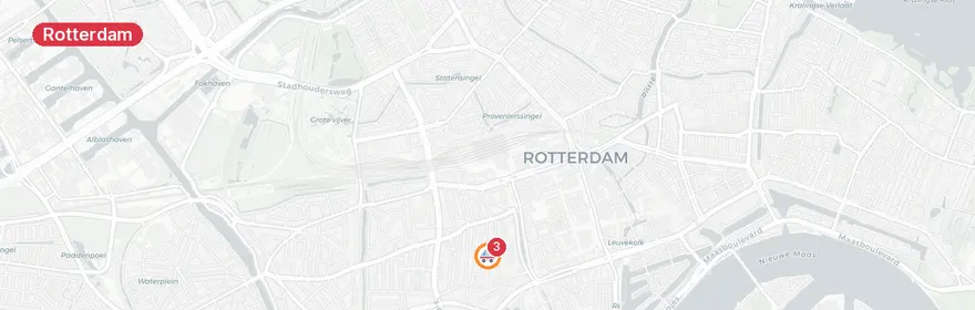Kaart van Reanimatie Bloemkwekersstraat Rotterdam