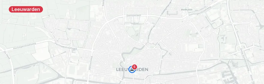Kaart van Ernstig verkeersongeval N31 bij Leeuwarden