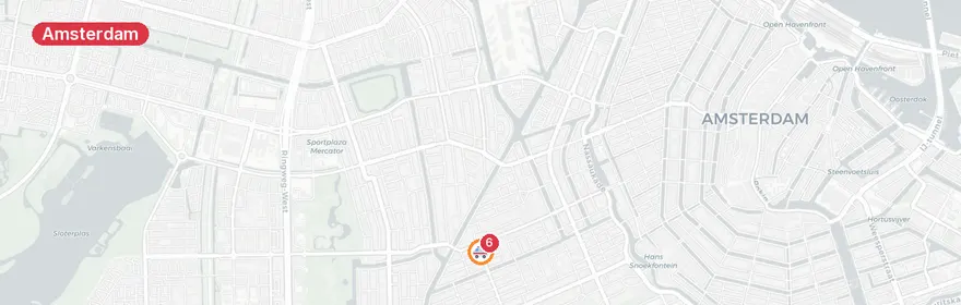 Kaart van Reanimatie Borgerstraat Amsterdam