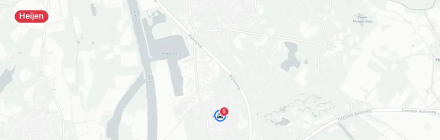 Kaart van Aanrijding met letsel op N271 in Heijen