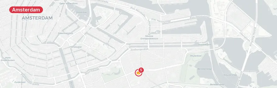 Kaart van Verkeersongeval Pontanusstraat Amsterdam