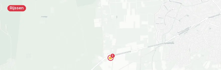 Kaart van Buitenbrand Keizersdijk Rijssen
