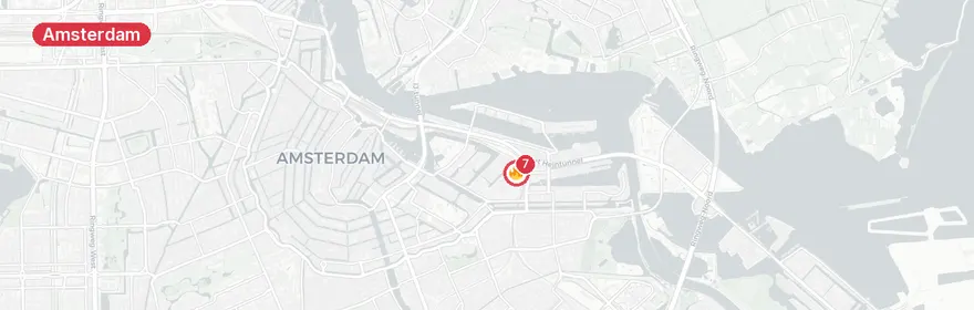 Kaart van Woningbrand Blankenstraat Amsterdam, één dode
