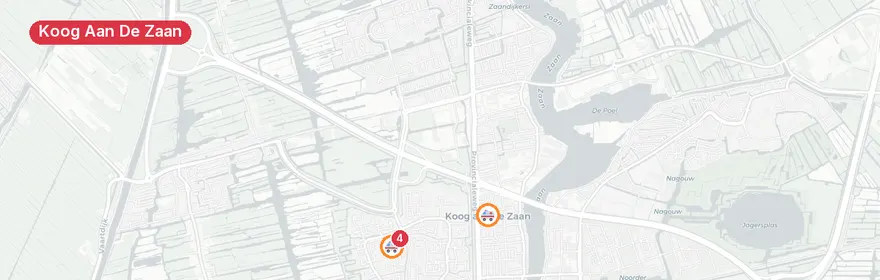 Kaart van Reanimatie Loermanakker Koog aan de Zaan