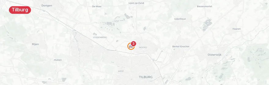 Kaart van Reanimatie Bloemisterijstraat Tilburg