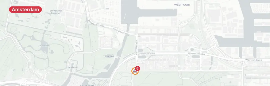 Kaart van Fietser zwaargewond bij aanrijding Daveren Amsterdam