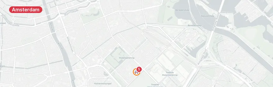 Kaart van Reanimatie Robert Kochplantsoen Amsterdam
