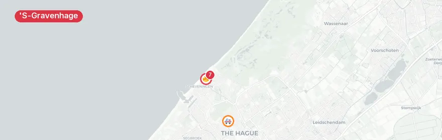 Kaart van Reanimatie Scheveningseslag, Den Haag
