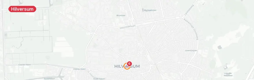 Kaart van Meerdere A1-meldingen Hilversum