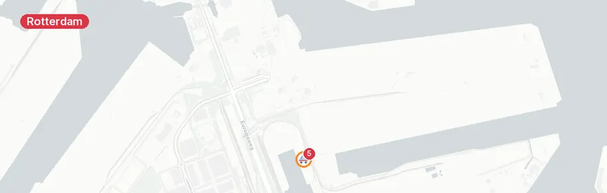 Kaart van Gaslekkage Missouriweg Maasvlakte Rotterdam