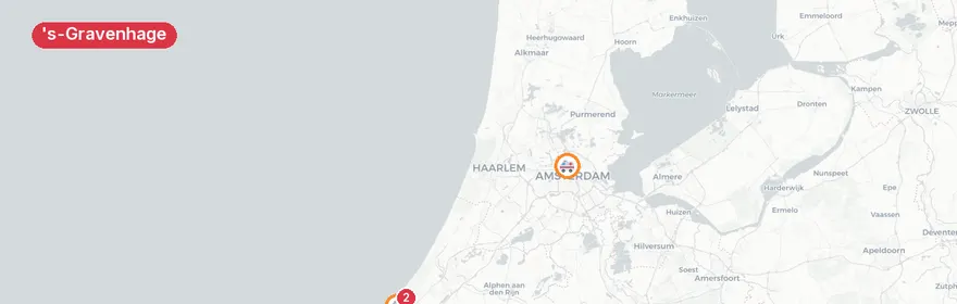 Kaart van Verkeersongeval Moerweg, 's-Gravenhage