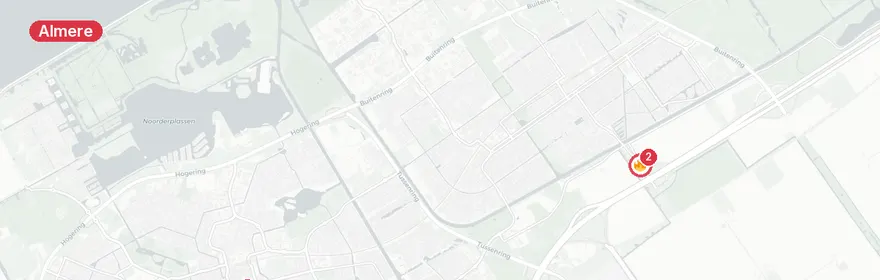 Kaart van Verkeersongeval Spectrumdreef Almere