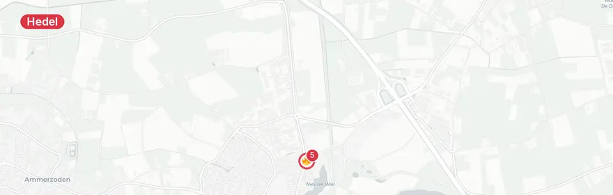 Kaart van Vrachtwagen met kurkmeel in brand op Prinses Beatrixstraa...