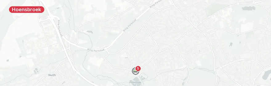 Kaart van Frontale botsing Juliana-Bernhardlaan Hoensbroek