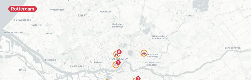 Kaart van Verkeersongeval Walenburgerweg Rotterdam