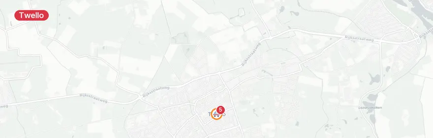 Kaart van Meerdere A1-ambulances ingezet Twello