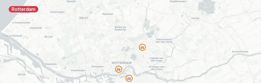 Kaart van Verkeersongeval Keyenburg Rotterdam