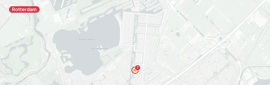 Kaart van Reanimatie Frida Kahlopad Rotterdam
