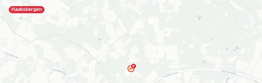 Kaart van Uitslaande schuurbrand Eijsinkpasweg Haaksbergen