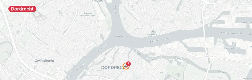 Kaart van Persoon te water Sint Jorisbrug Dordrecht
