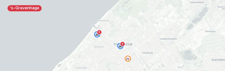 Kaart van Verkeersongeval Haviklaan, 's-Gravenhage
