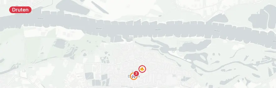 Kaart van Reanimatie op Raadhuisstraat Druten