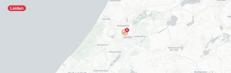 Kaart van Meerdere ambulances naar Alrijne Ziekenhuis Houtlaan